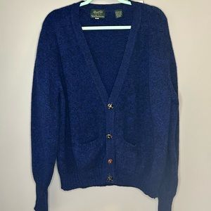 Vintage, chunky blue and black sweater Marshall Fields